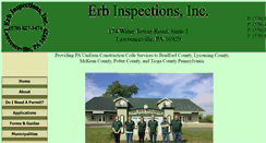 Desktop Screenshot of erbinspections.com